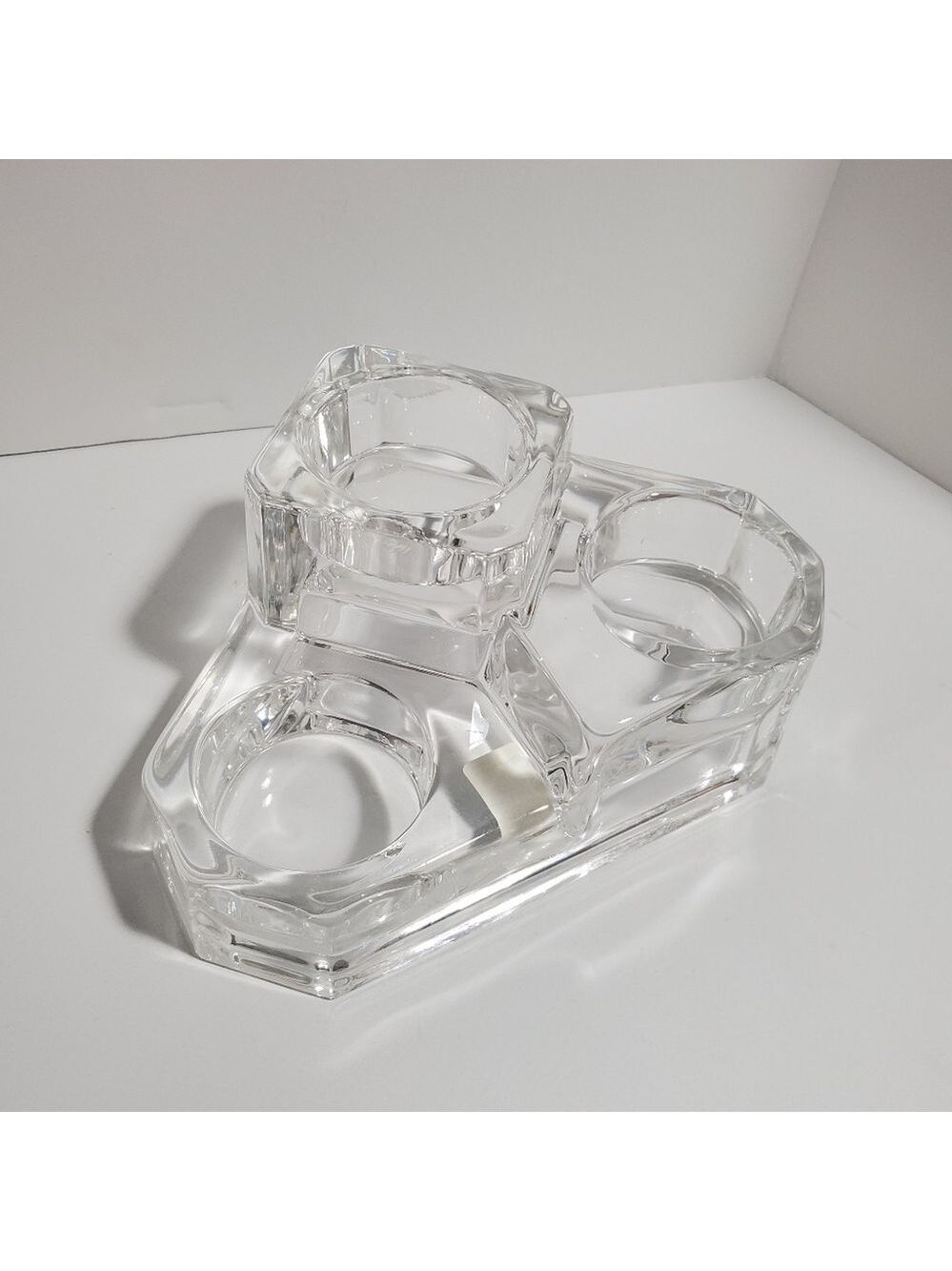 New Partylite P7965 Mini Crystal Castle 3 tier tealight candle holder